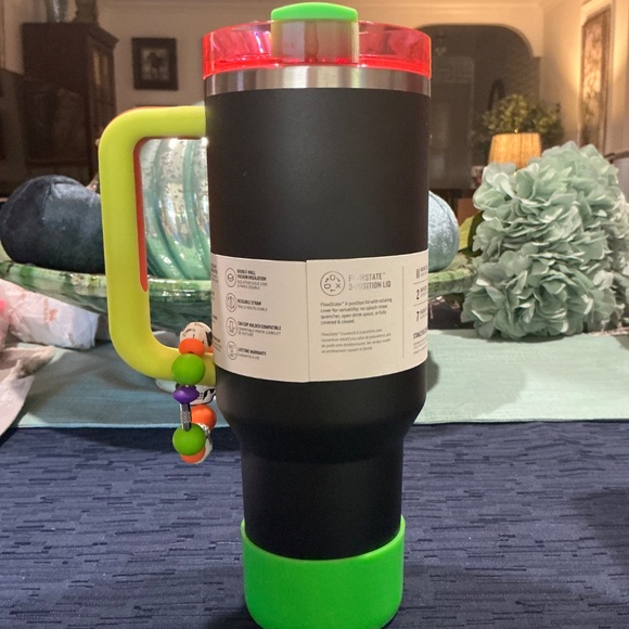 Stanley Neon Black 40oz Tumbler with Accessories - Picture 2 of 4